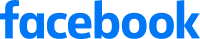 Decorative image of Facebook logo - 'facebook' spelled out in blue colored letters
